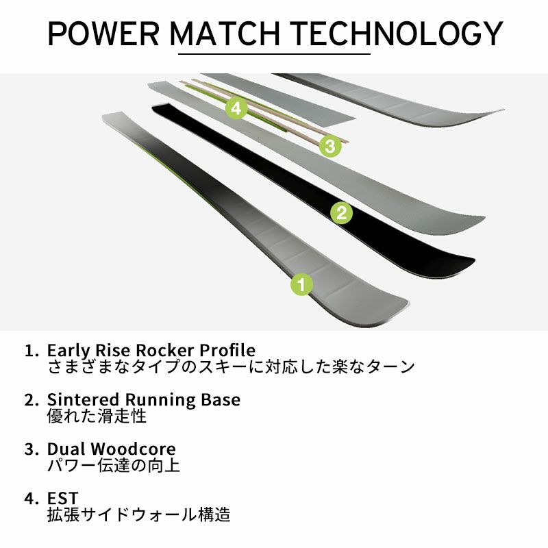 ELAN エラン スキー板 メンズ レディース 2025 ELEMENT 74 BLACK LIGHT