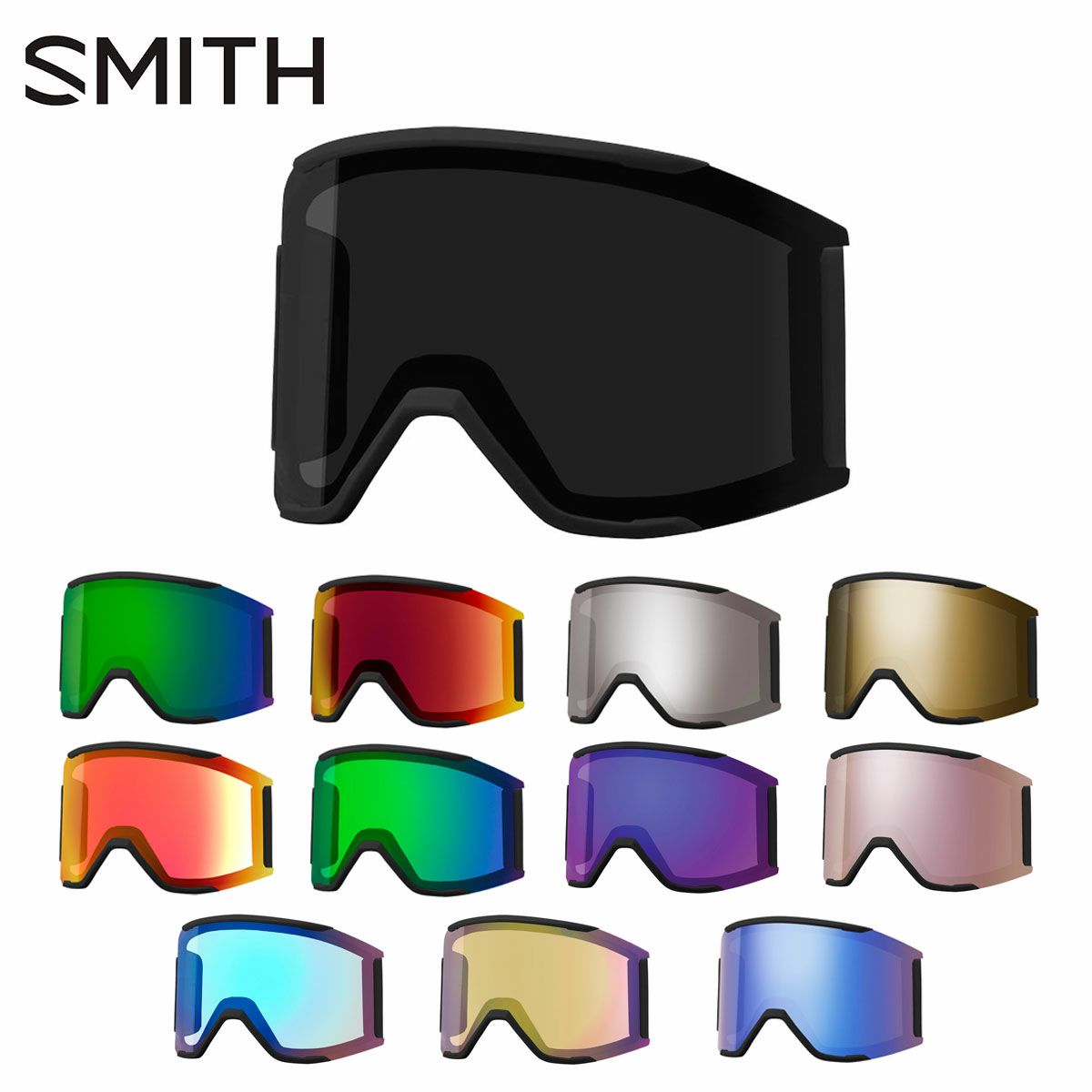 �X�L�[�S�[�O�� �X�~�X �S�[�O�� smith �X�L�[ �X�y�A�����Y 2025 Squad MAG Replacement Lens ���{���K�i