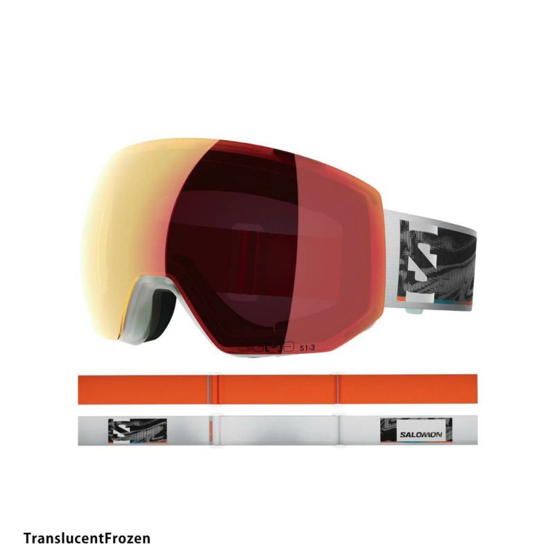 サロモン　 ゴーグル 赤色レンズ ベージュフレーム サロモン ゴーグル 赤色レンズ ベージュフレーム