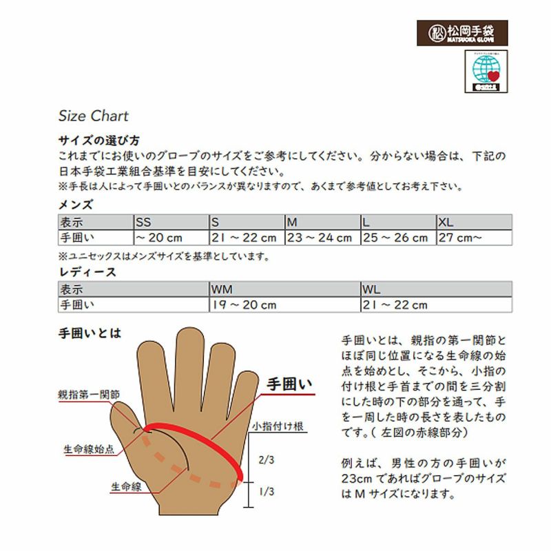松岡手袋　3フィンガー　サイズ S 松岡手袋＜まつおかてぶくろ＞2024-2025年NEWモデルグローブを徹底公開！
