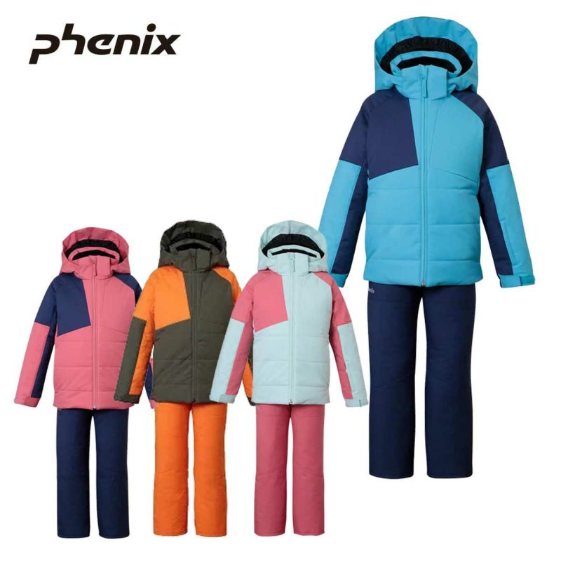 �X�L�[�E�F�A �L�b�Y �X�m�[�E�F�A �W���j�A �t�F�j�b�N�X PHENIX �㉺�Z�b�g ��2025��ESG242P91 / Asymmetry Bicolor Junior Two-piece