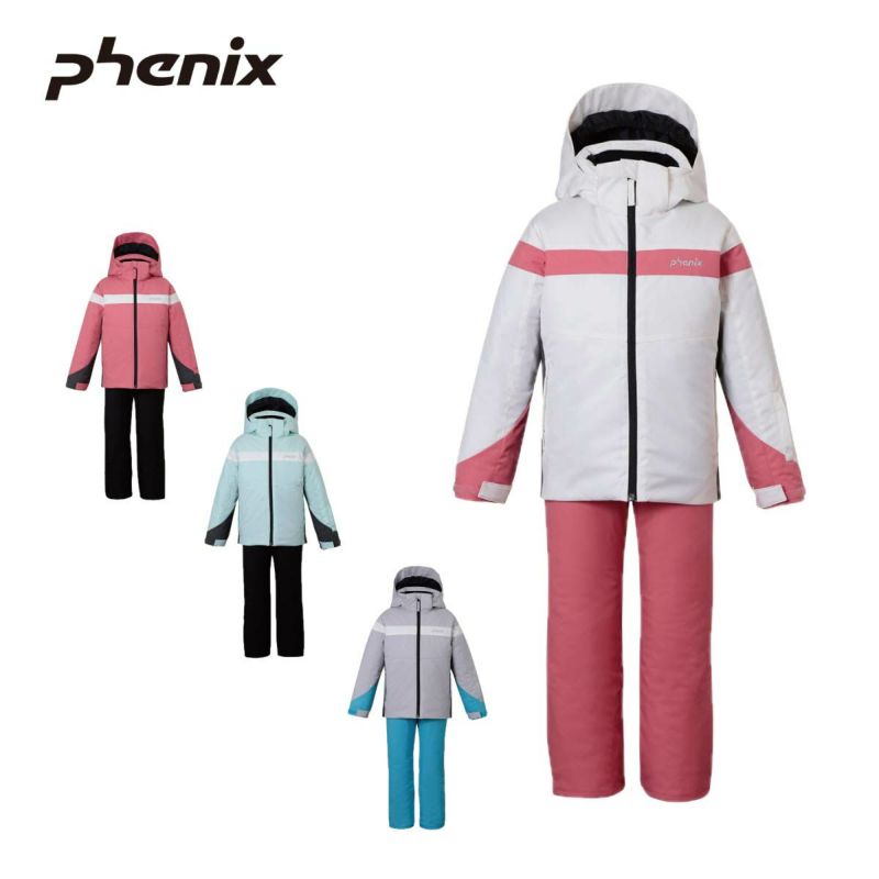 �X�L�[�E�F�A �L�b�Y �X�m�[�E�F�A �W���j�A �t�F�j�b�N�X PHENIX �㉺�Z�b�g ��2025��ESG242P93 / Curve Line Sleeves Junior Two-piece