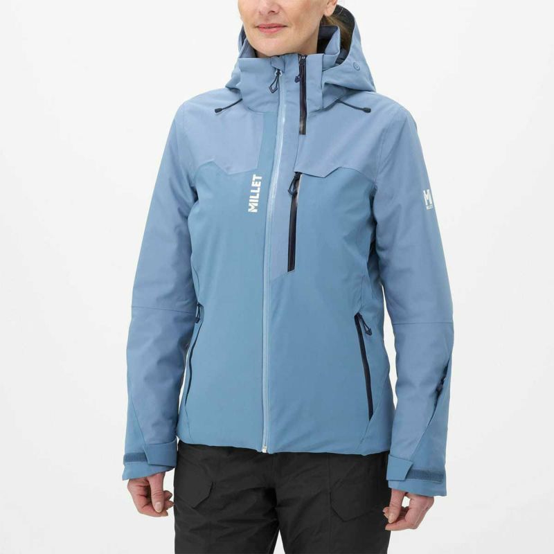 新品完売品ミレー防水ジャケット スノーバシンスキー ジャケットレディース MILLET（ミレー） MILLET MIV9223 スノーバシンジャケット カラーWHITE