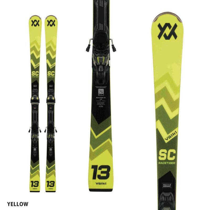 VOLKL フォルクル スキー板 メンズ レディース 2025 RACETIGER SC YELLOW + vMOTION 12 GW  プレート/ビンディング セット 取付無料 グリップウォーク対応 スーパーセール  ならタナベスポーツ【公式】が最速最安値に挑戦中！メンズ・レディース・子供用まで勢揃い