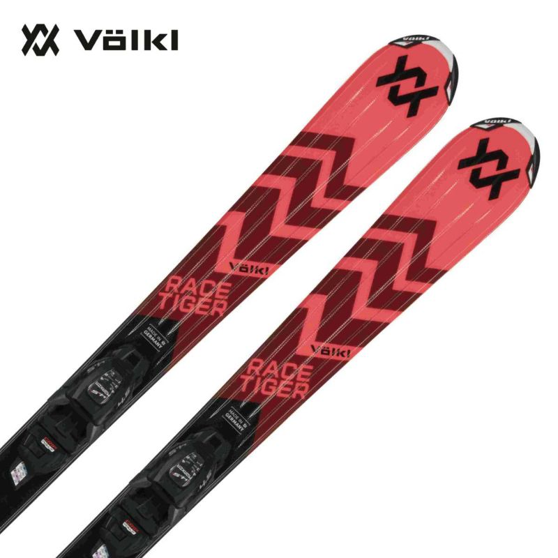 VOLKL �t�H���N�� �X�L�[�� �L�b�Y �W���j�A 2025 RACETIGER JR RED + vMotion 4.5 JR �v���[�g/�r���f�B���O �Z�b�g ��t���� �O���b�v�E�H�[�N�Ή�