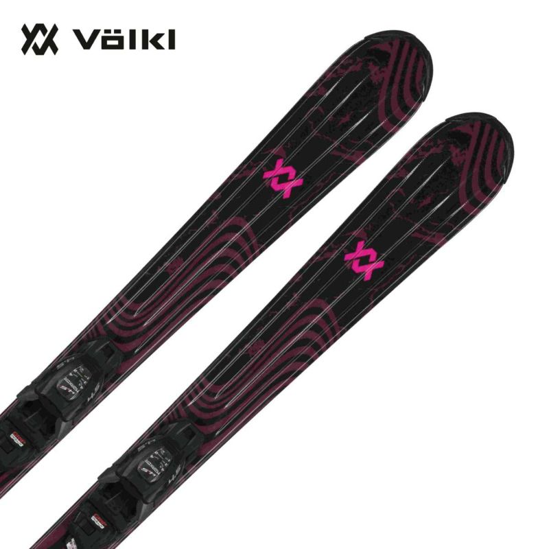VOLKL フォルクル スキー板 キッズ ジュニア 2025 FLAIR JUNIOR VMOTION + vMotion 4.5 JR プレート/ビンディング セット 取付無料 グリップウォーク対応