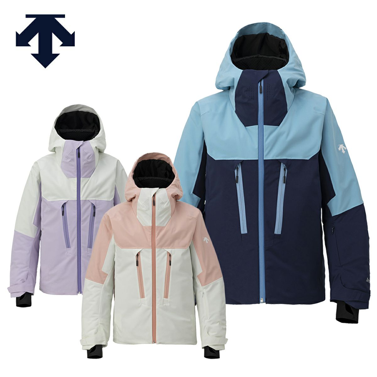 未使用】デサント DESCENTE SIO ダウンジャケット スキーSメンズ青 