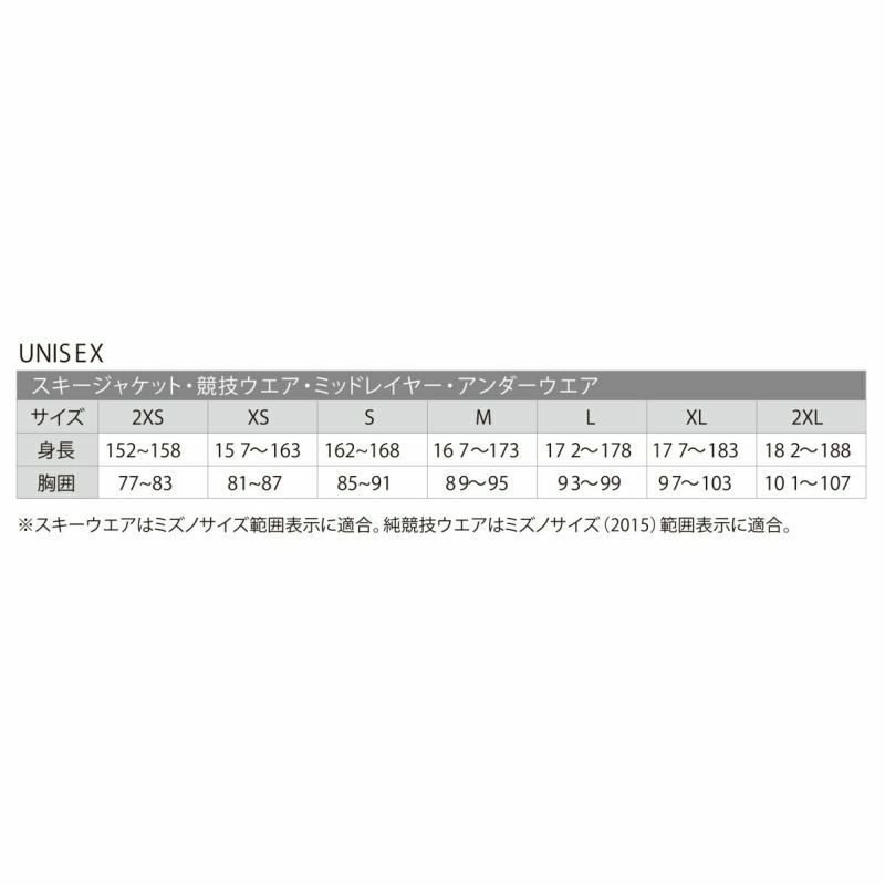 スキーウェア メンズ スキージャケット ミズノ MIZUNO