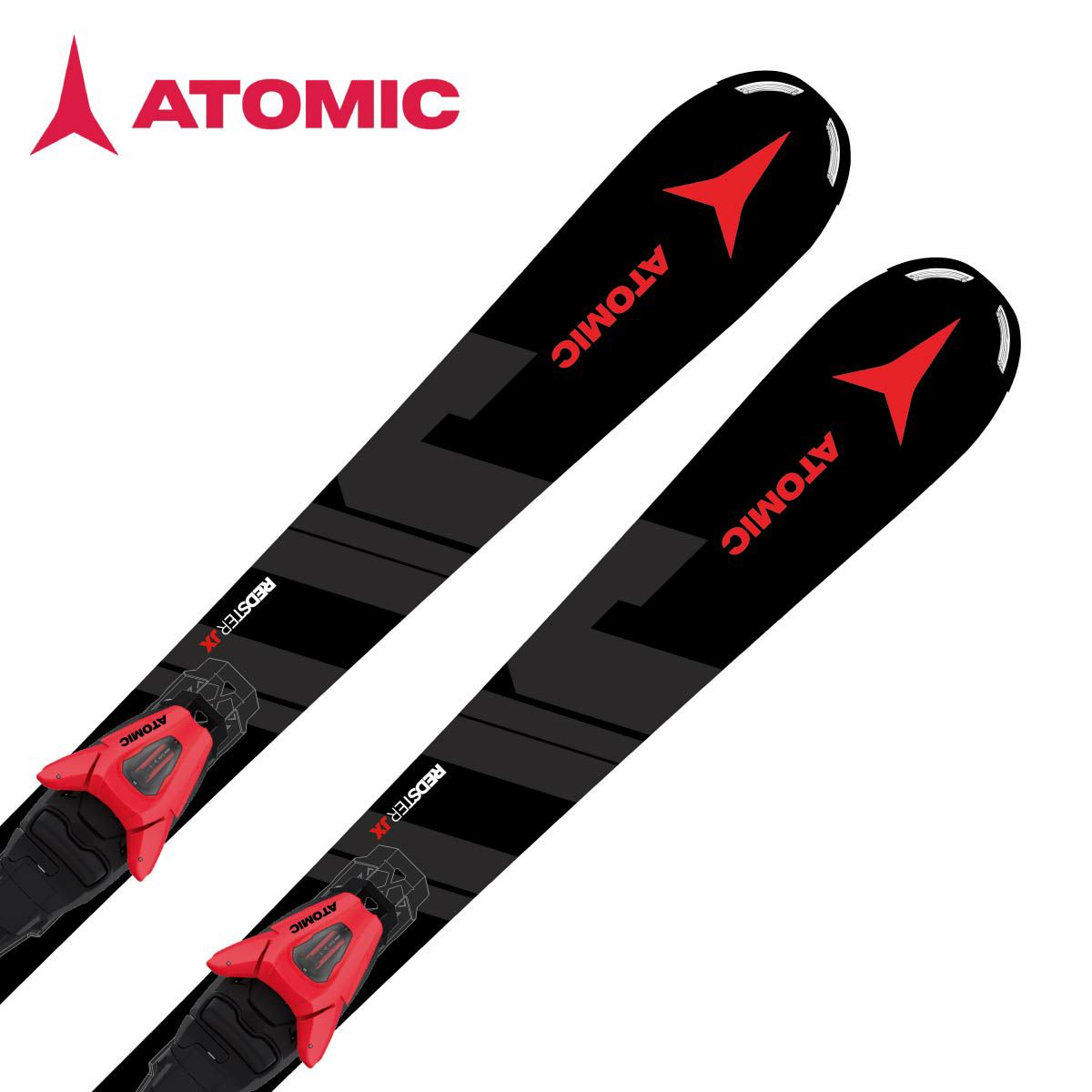 ATOMIC �A�g�~�b�N �X�L�[�� �L�b�Y �W���j�A 2026 REDSTER JX + C 5 GW �v���[�g/�r���f�B���O �Z�b�g ��t���� �O���b�v�E�H�[�N�Ή�
