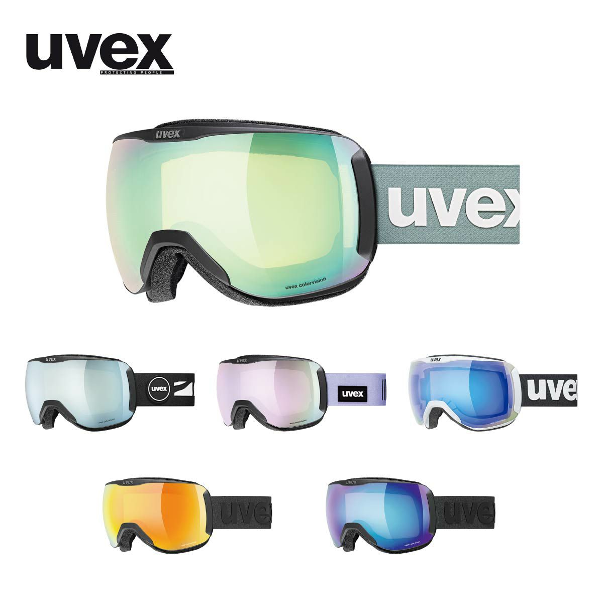 �X�L�[�S�[�O�� �E�x�b�N�X �S�[�O�� uvex �����Y ���f�B�[�X 2025 downhill 2100 CV / �_�E���q�� 2100 CV   ���{���K�i