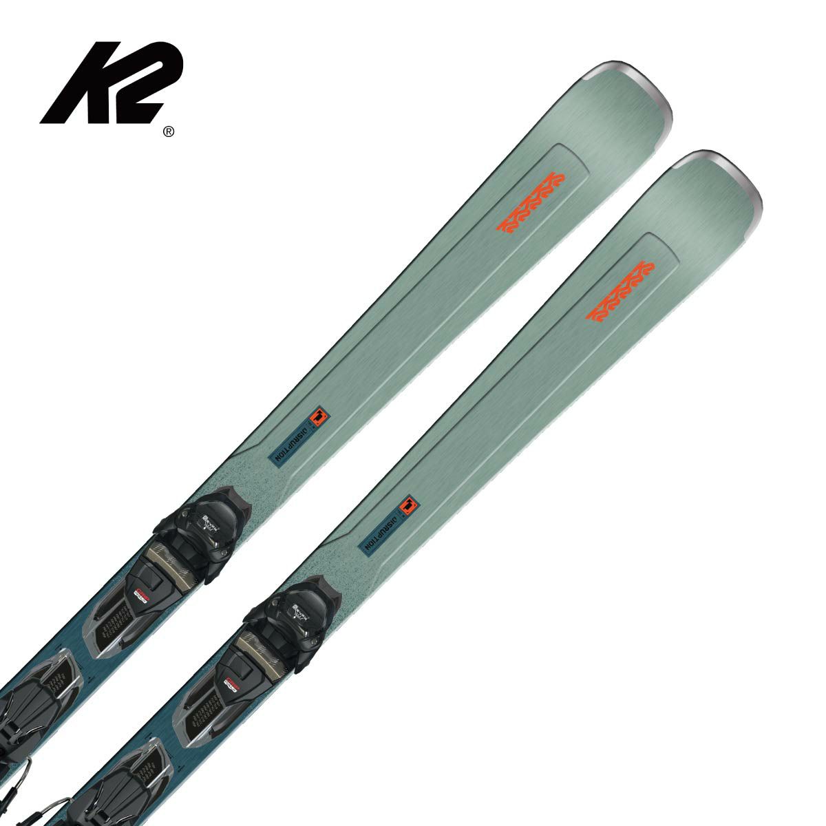 K2 Disruptionスキー板＋金具セット チュンナップ済み 163cm 茶色
