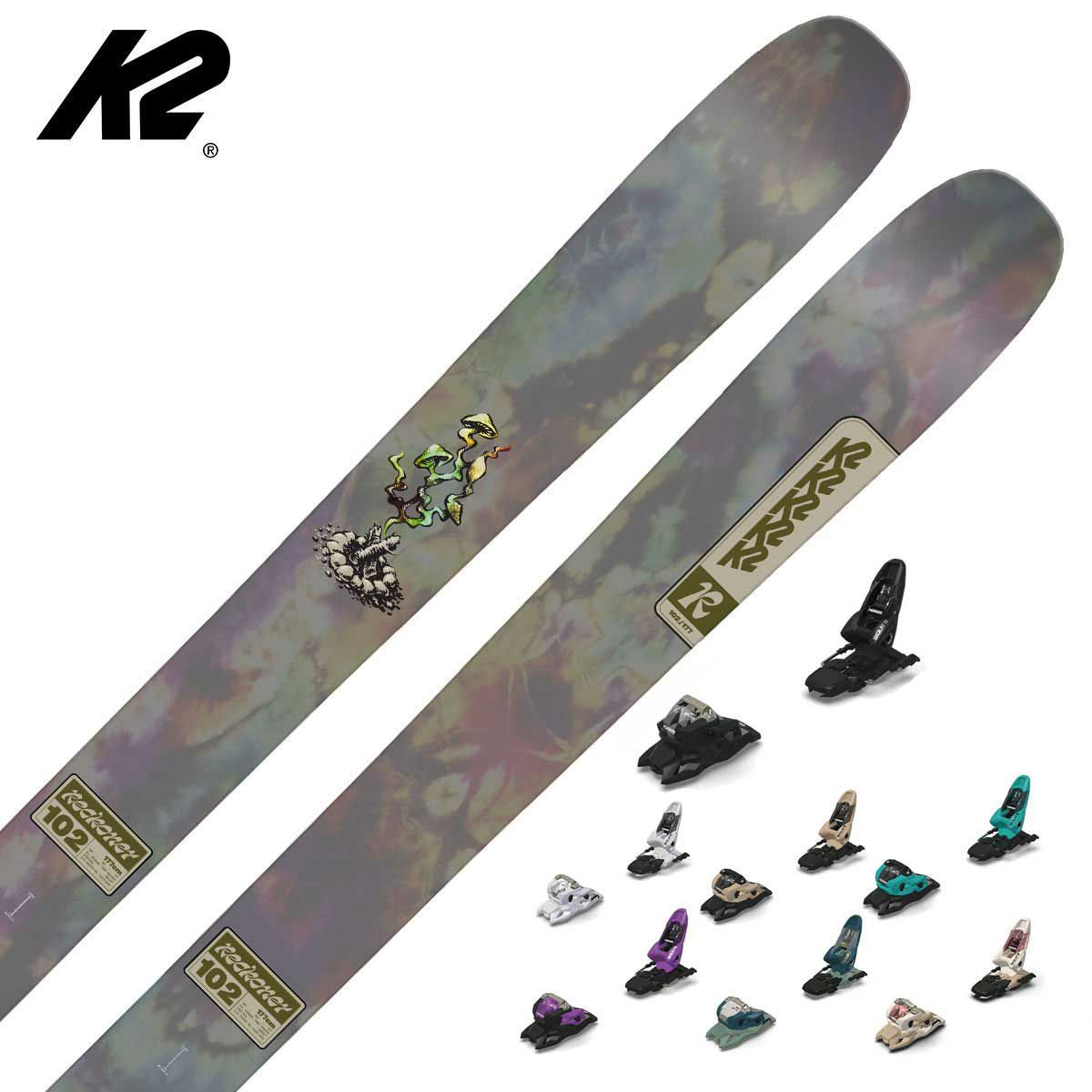 K2 ケーツー スキー板 メンズ レディース 2025 RECKONER 102 + SQUIRE 