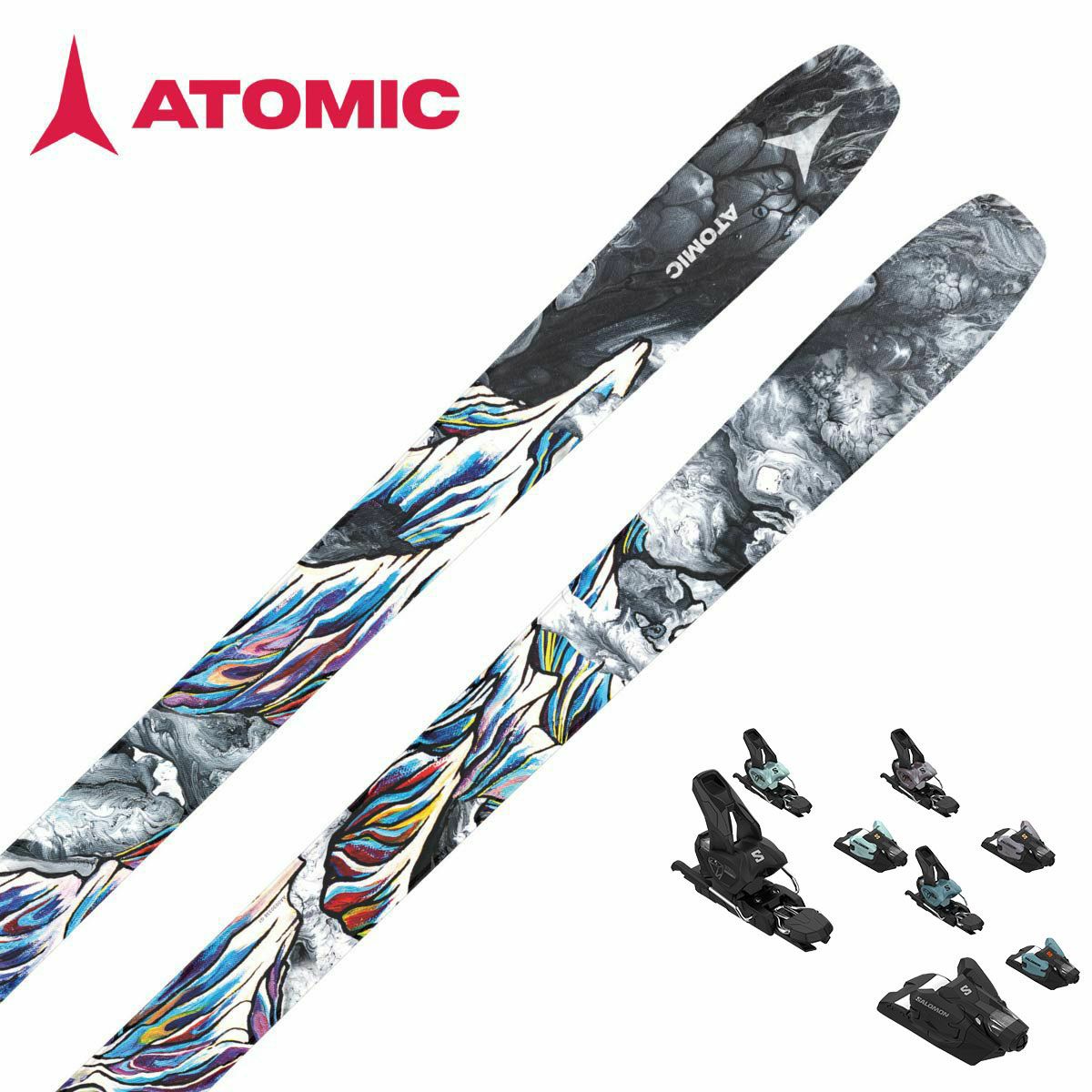 ATOMIC アトミック スキー板 2025 BENT 100 + サロモン STRIVE 12 GW 
