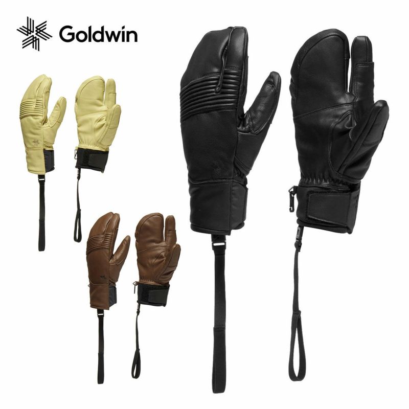GOLDWIN S[hEC XL[O[u Y2026G85300 / Leather 3-finger Formfitting Gloves