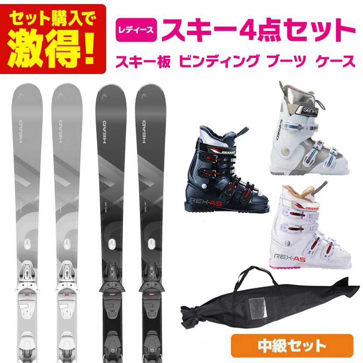 □□送料無料□VOLKL□女性用スキーセット□板153/靴25□WAX済 