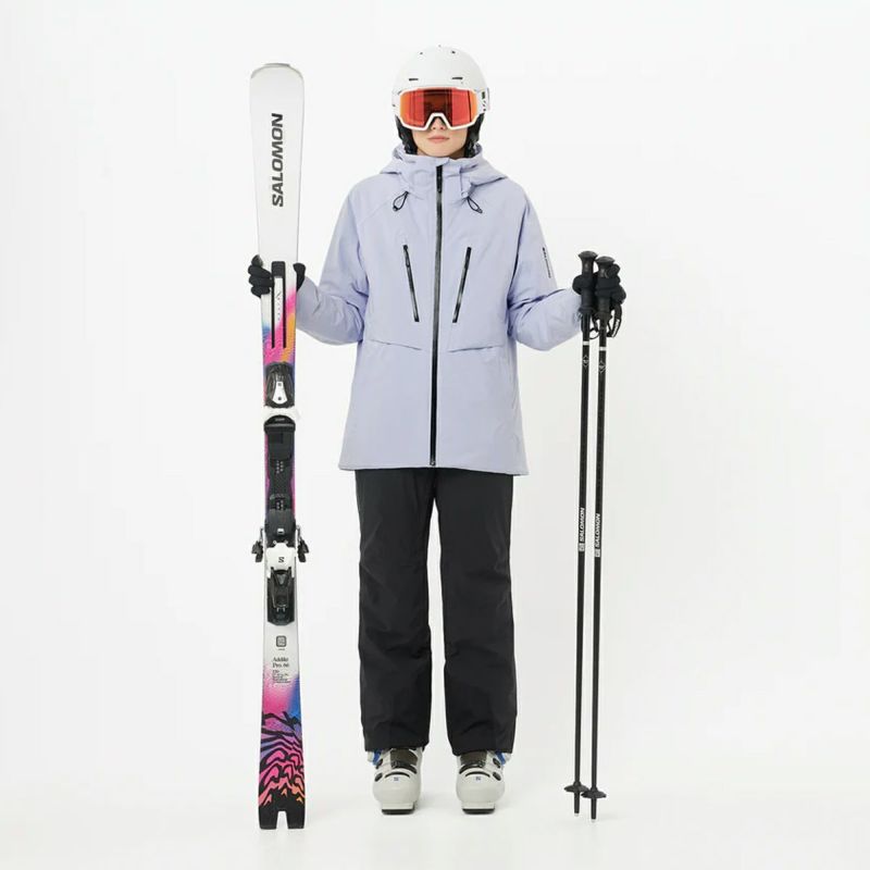 【美品】サロモン salomon パンツ スノボウェア スノボー Mレディース SALOMON サロモン スキーウェア パンツ ビブ レディース＜2026