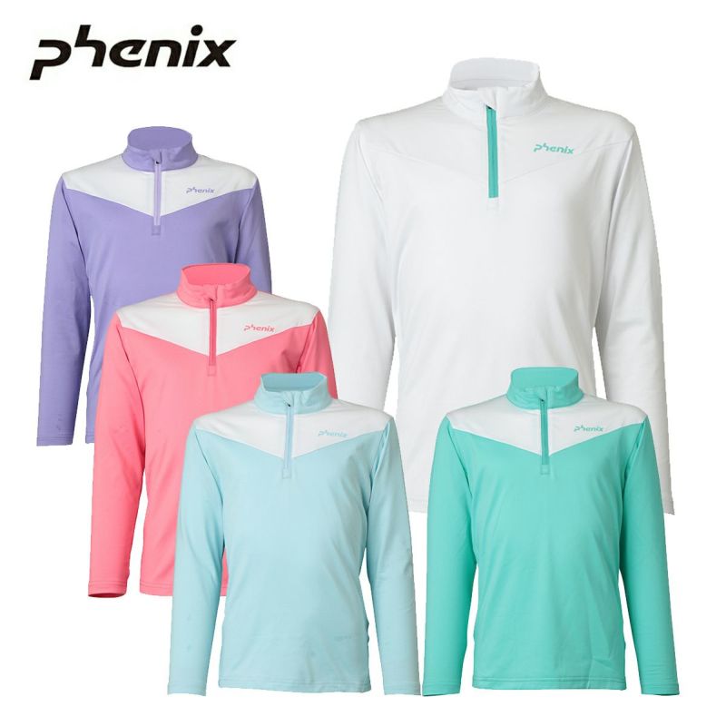 PHENIX tFjbNX XL[EFA A_[Vc LbY WjA2026ESG25LS90 /Color Block 1/2 Zip Tee