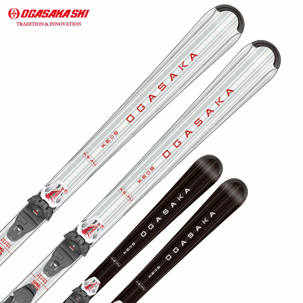OGASAKA �I�K�T�J �X�L�[�� �����Y ���f�B�[�X��2026��KEO'S �k�P�I�b�Y�l KS-AU WT/BK + SLR 10 GW WT/BK/RD�r���f�B���O �Z�b�g ��t����