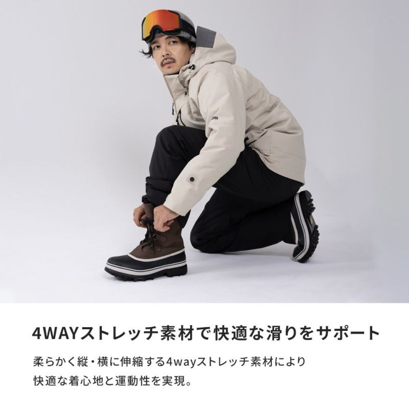 スキーウェア メンズ 上下セット ハイブランドと同工場で安心の品質 耐