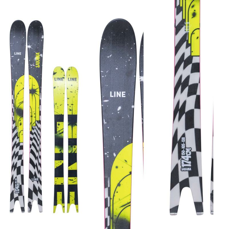 LINE スキー 板 イエロー LINE ライン スキー板 メンズ レディース＜2026＞SAKANA [LN25091200