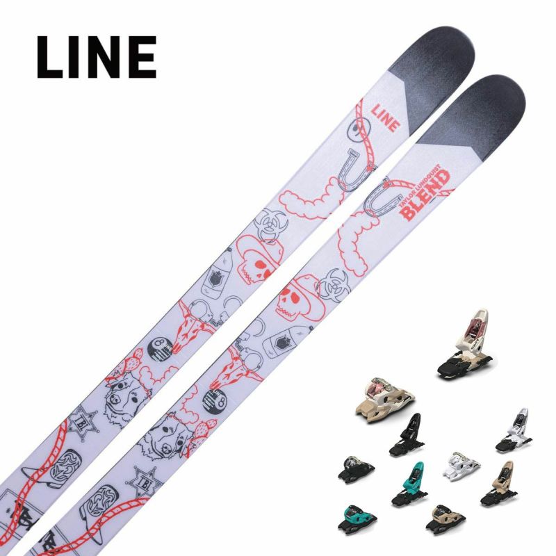 LINE BLEND スキー板 lookバインディング付き 171センチ