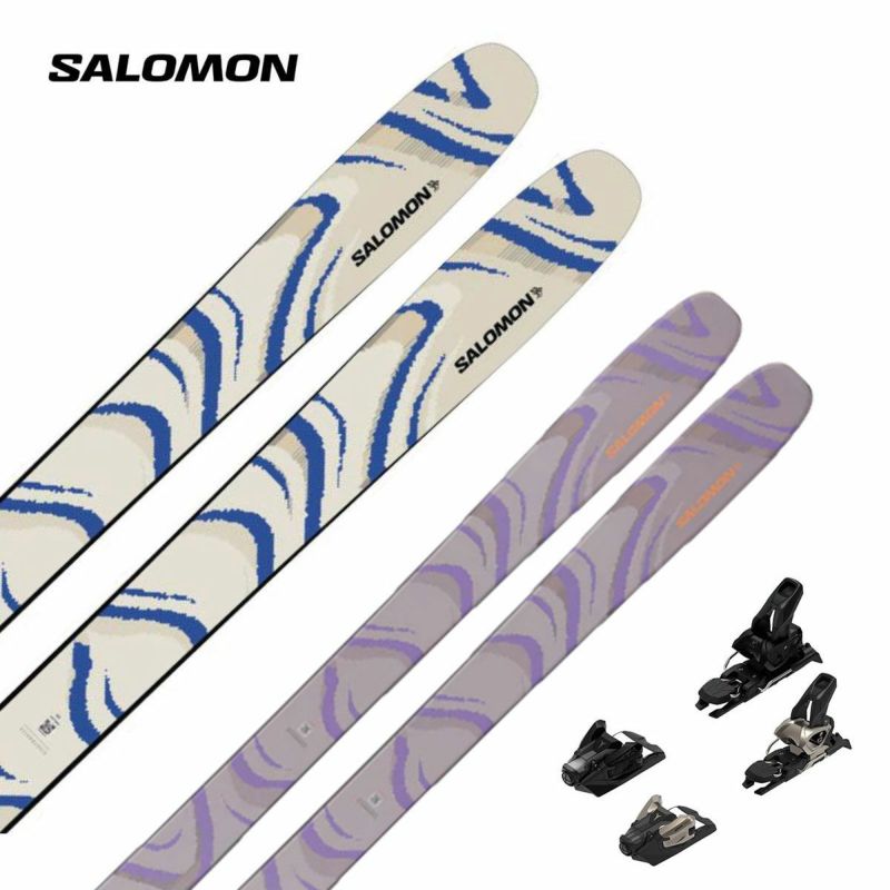 SALOMON �T������ �X�L�[�� �����Y ���f�B�[�X��2026��QST 106 ALMOND MILK / [L47774500+] + �A�g�~�b�N STRIVE 12 GW �r���f�B���O �Z�b�g ��t����