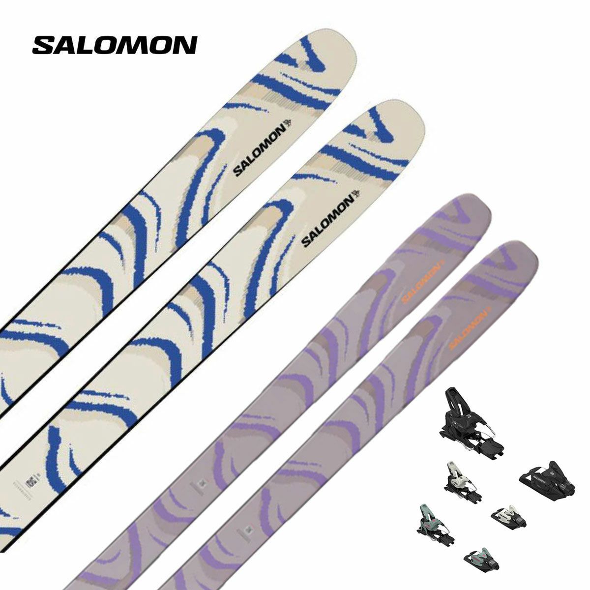 SALOMON �T������ �X�L�[�� �����Y ���f�B�[�X��2026��QST 106 ALMOND MILK / [L47774500+] + �T������ STRIVE 14 GW �r���f�B���O �Z�b�g ��t����