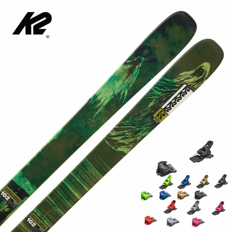 K2 �P�[�c�[ �X�L�[�� �����Y ���f�B�[�X��2026��RECKONER 102 [KS250953] + �`�����A ATTACK 14 GW �r���f�B���O �Z�b�g ��t����
