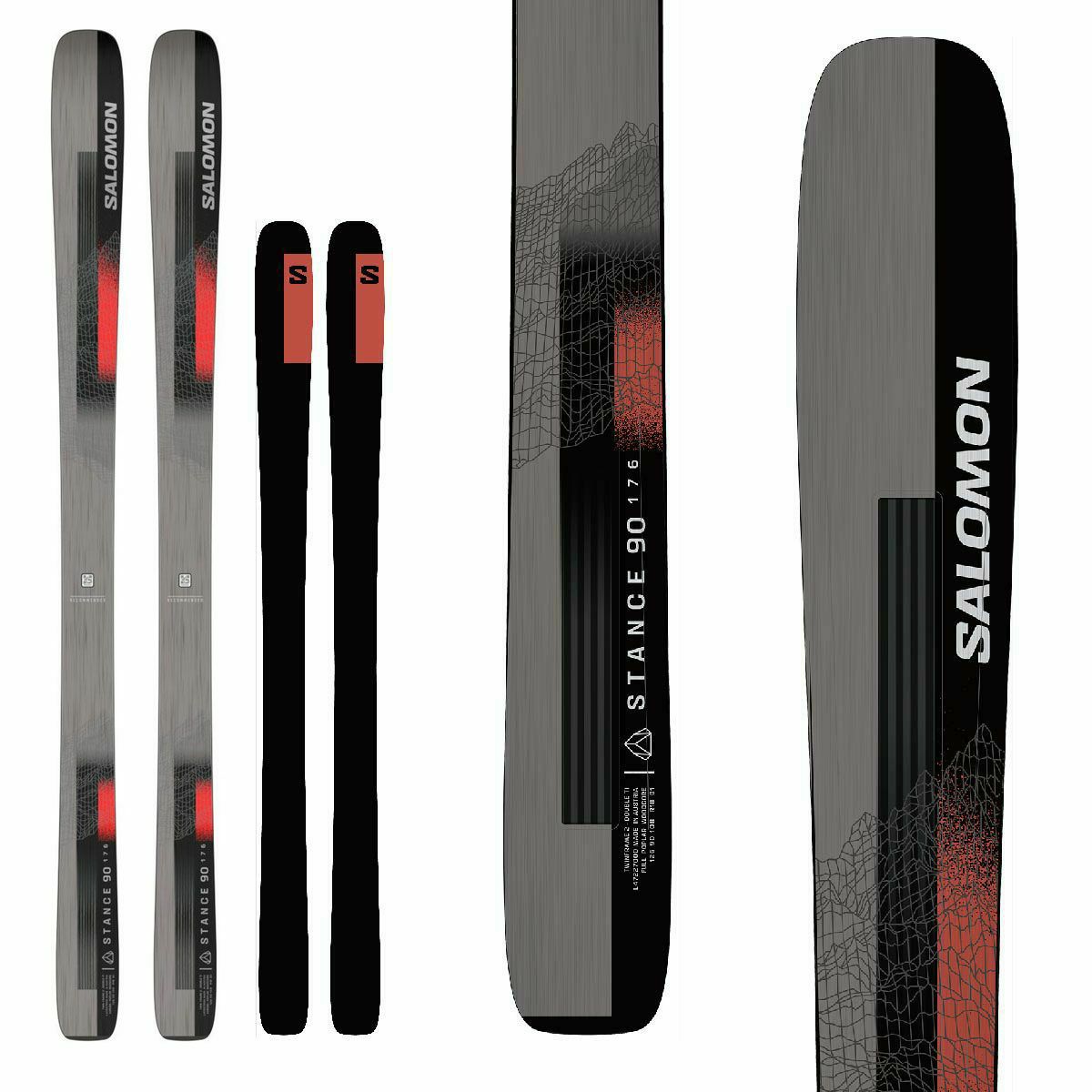 SALOMON サロモン スキー板 メンズ レディース 2024 STANCE 90