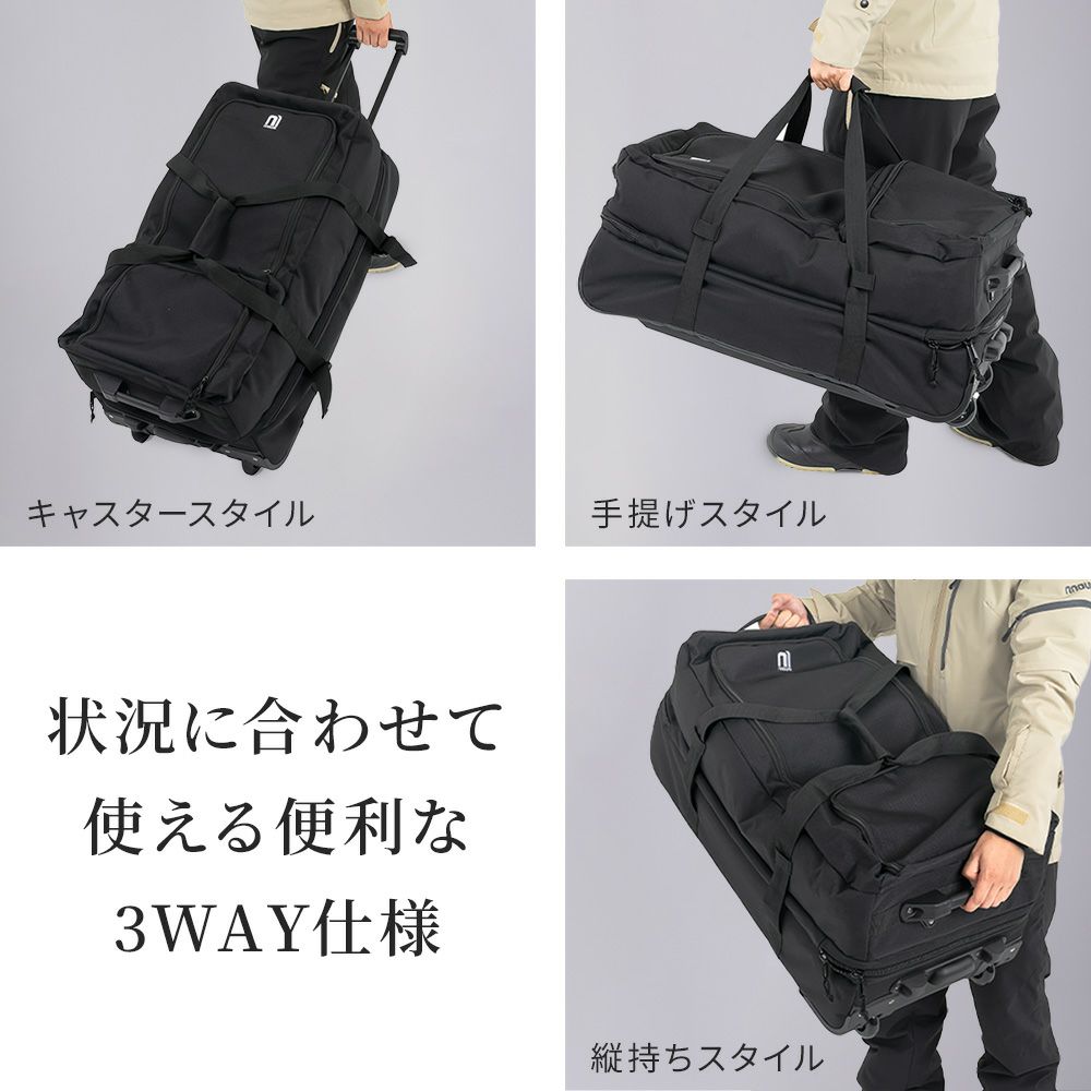 NNOUM ノアム 2026 スキー スノーボード キャスター付きバック NNOUM ノアム 2026 キャスター付きバック NN25FKCB01 Carry Bag 100L