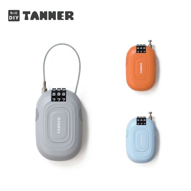 TANNER 和合商事 アクセサリー 鍵 Cable Lock ケーブルロック<2026>Wired Lock ワイヤードロッ