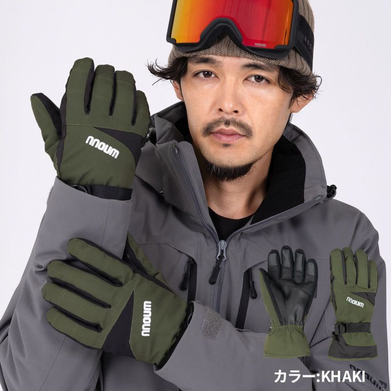 スキーグローブ メンズ 手袋 NNOUM ノアム スノボ アウトドア 軽量