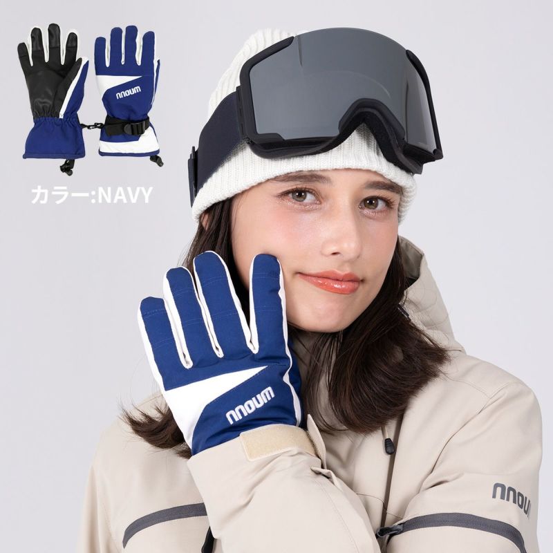 スキーグローブ レディース 手袋 NNOUM ノアム スノボ アウトドア 軽量
