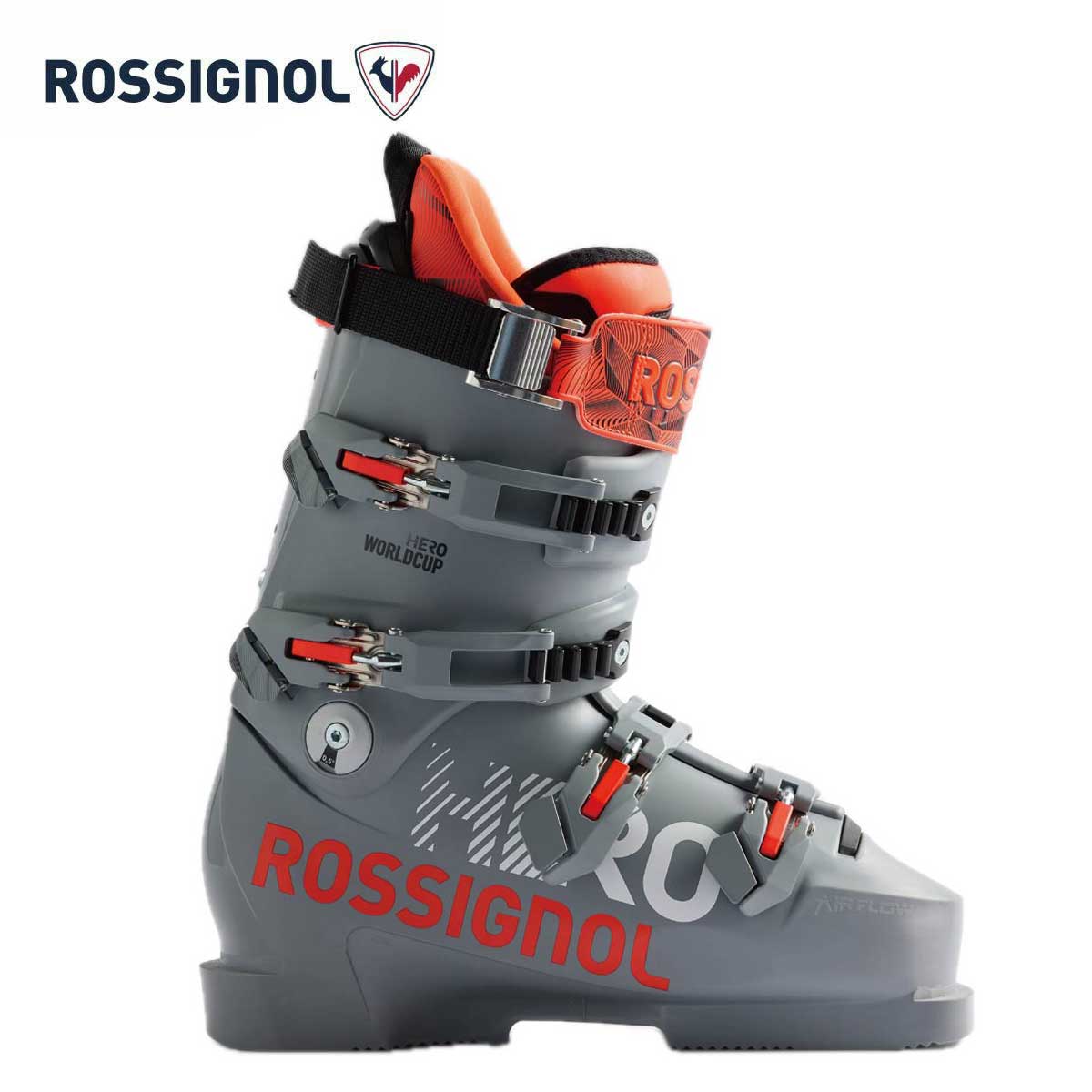 HEAD スキー ブーツ グレー/レッド 27〜27.5 ROSSIGNOL ロシニョール スキーブーツ メンズ レディース ＜2027＞HERO